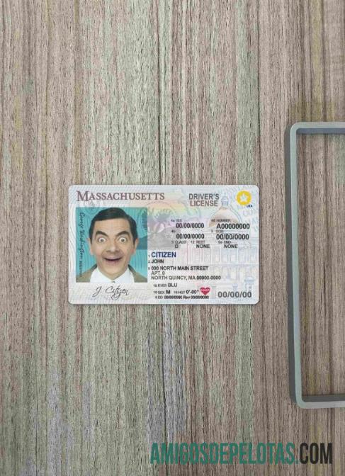 EUA Massachusetts DL fotovisual frontal exemplo real